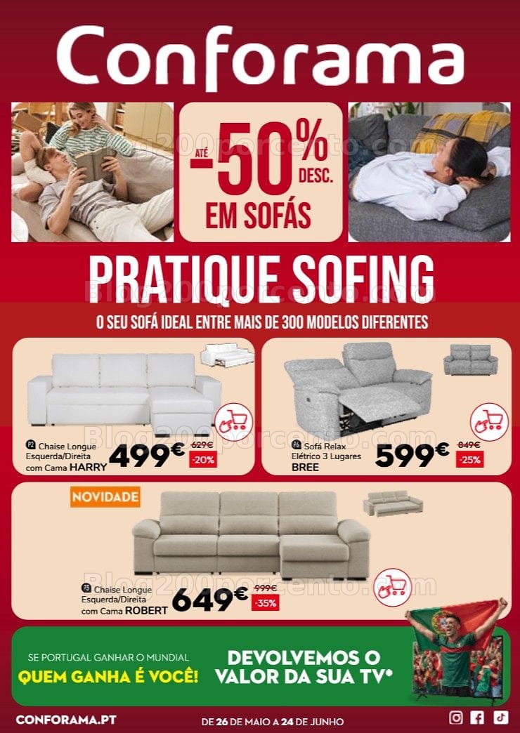 Antevisão Folheto CONFORAMA Promoções até 24 junho